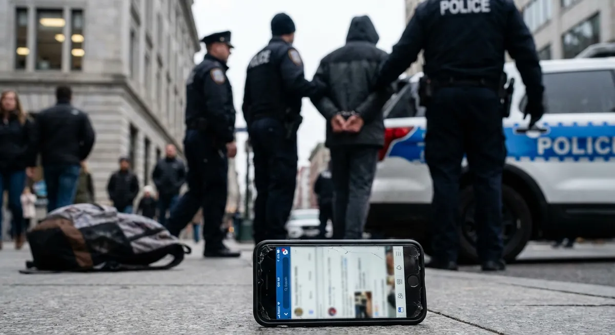 Slika je umetno generirana iz tem: terorizem, propaganda, aretacije