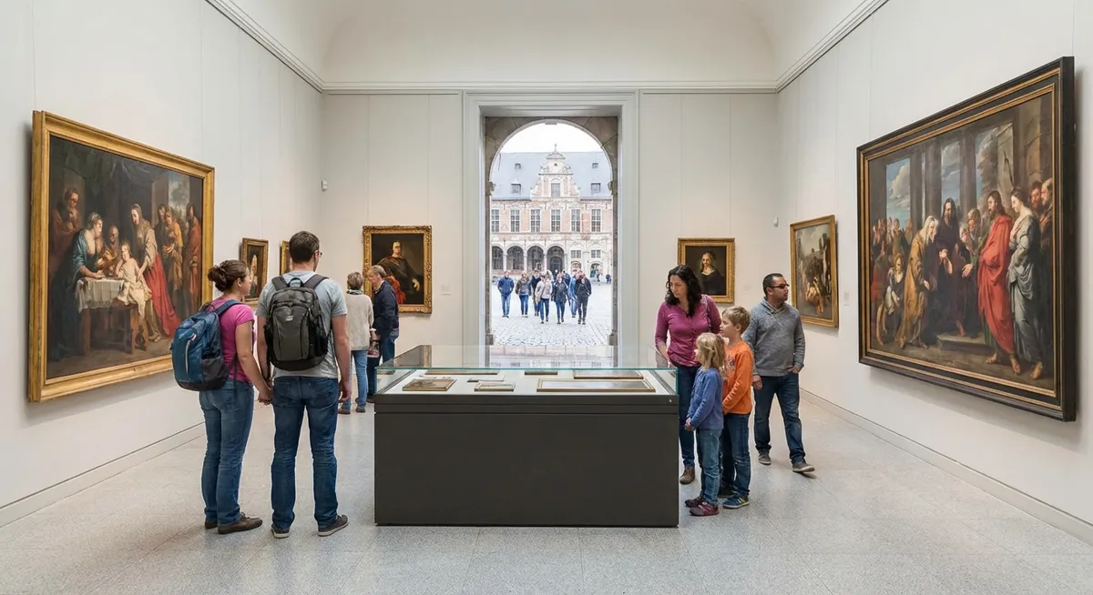 Slika je umetno generirana iz tem: muzeji, turizem, kultura