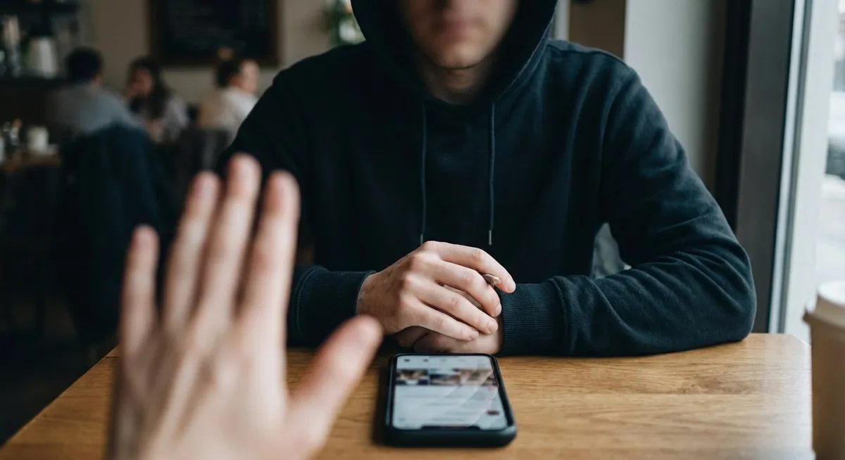 Slika je umetno generirana iz tem: socialni mediji, prepovedi, policijsko nasilje, nemiri, žrtve, protesti