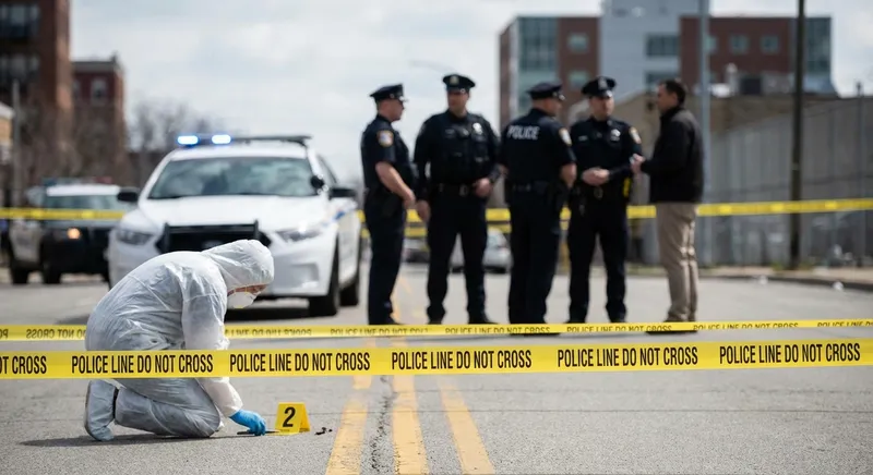 Slika je umetno generirana iz tem: kriminal, smrti, preiskave