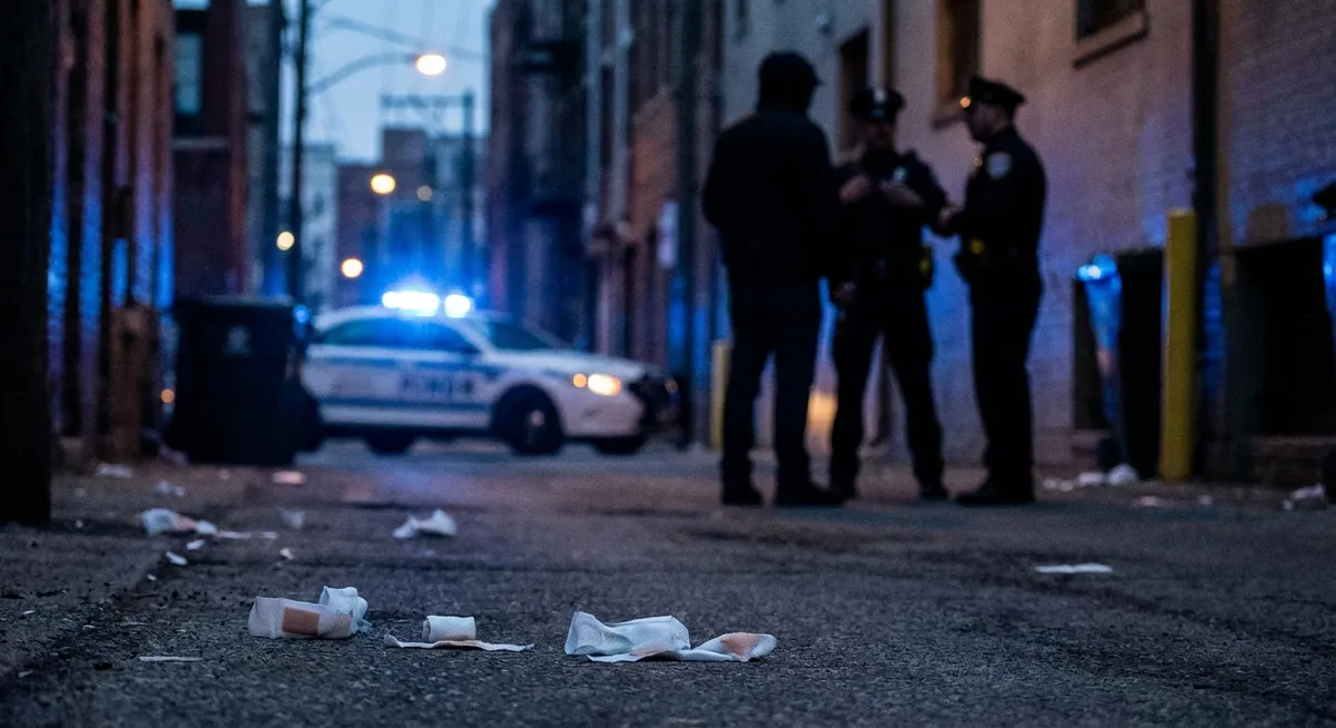 Slika je umetno generirana iz tem: kriminal, poškodbe, nasilje, pretepi, komunalno podjetje, pravo