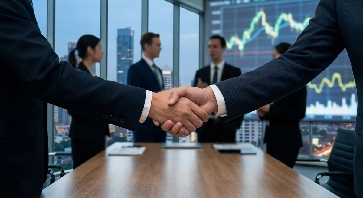 Slika je umetno generirana iz tem: združitve in prevzemi, posel, letalska industrija