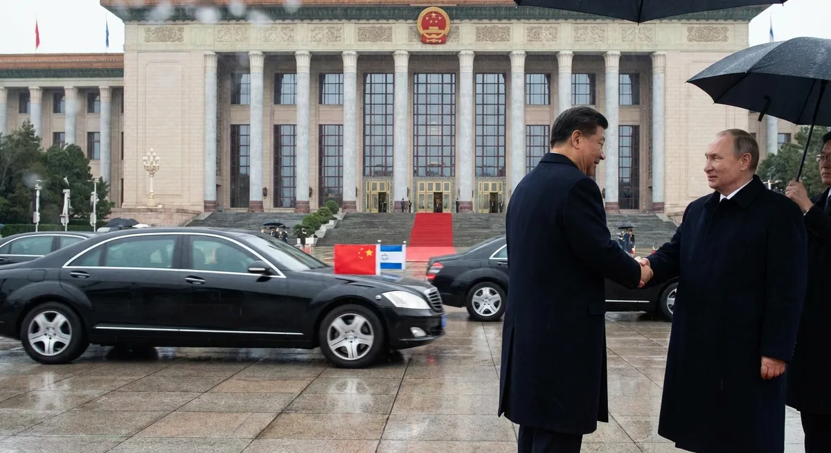 Slika je umetno generirana iz tem: mednarodni odnosi, obiski, diplomacija