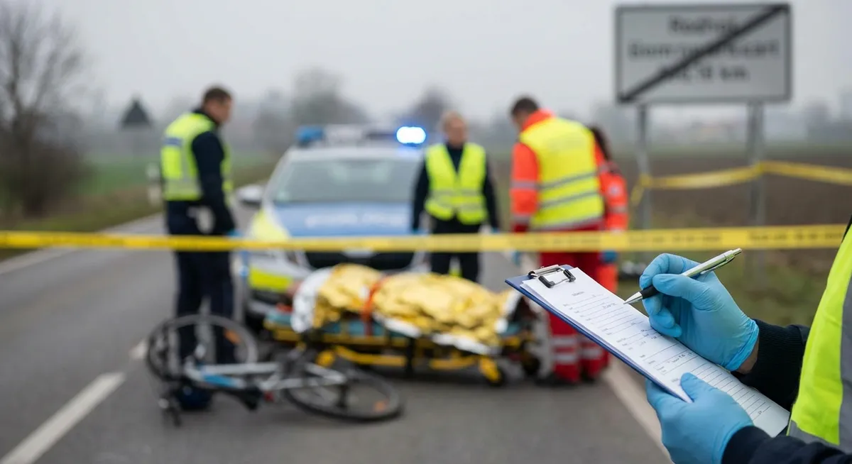 Slika je umetno generirana iz tem: preiskave, prometne nesreče, poškodbe