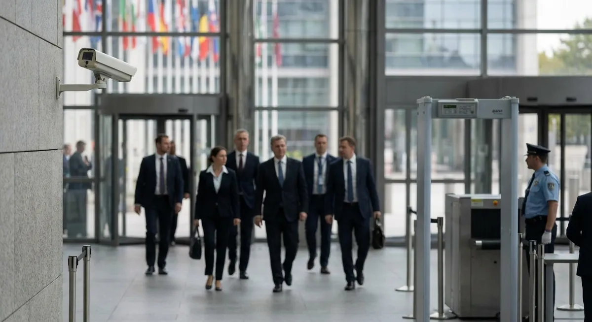 Slika je umetno generirana iz tem: politika, varnost, mednarodni odnosi