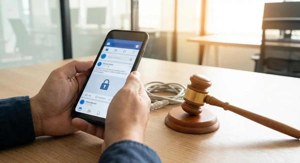 Slika je umetno generirana iz tem: internet, tveganja na spletu, socialni mediji, regulacije, otroci