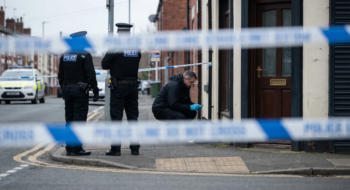 Slika je umetno generirana iz tem: kriminal, ropi, preiskave, iskanje storilca