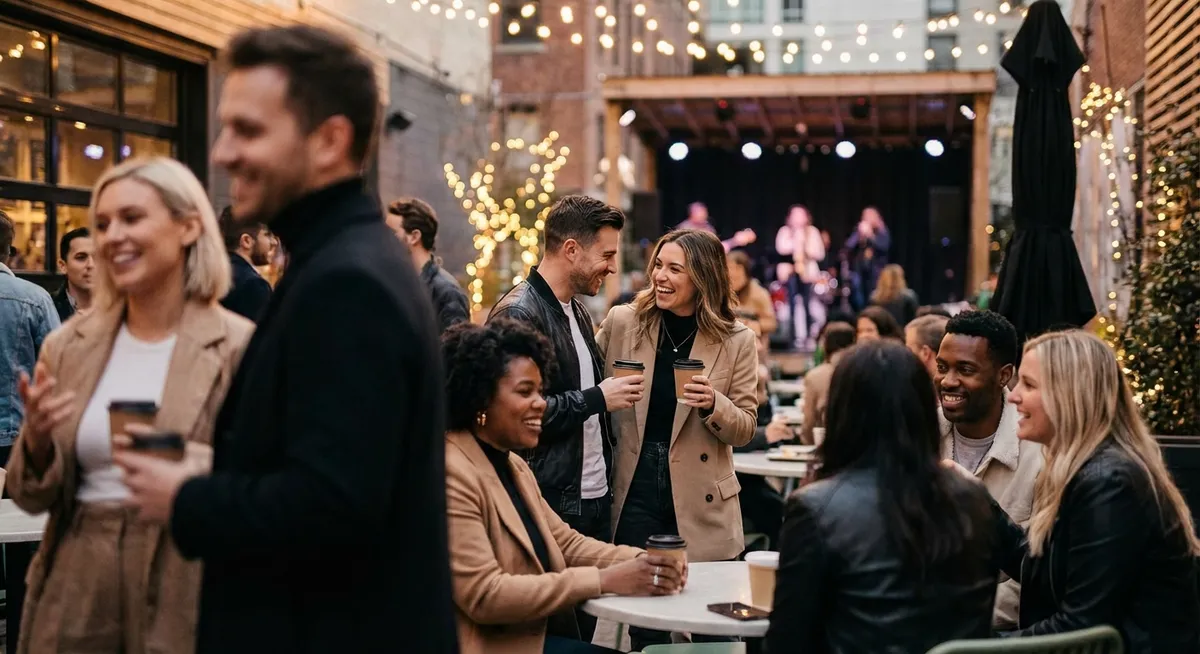 Slika je umetno generirana iz tem: televizija, lansiranje izdelkov, dogodki, moda, odnosi, posel, partnerstva, zabava, ljubezen