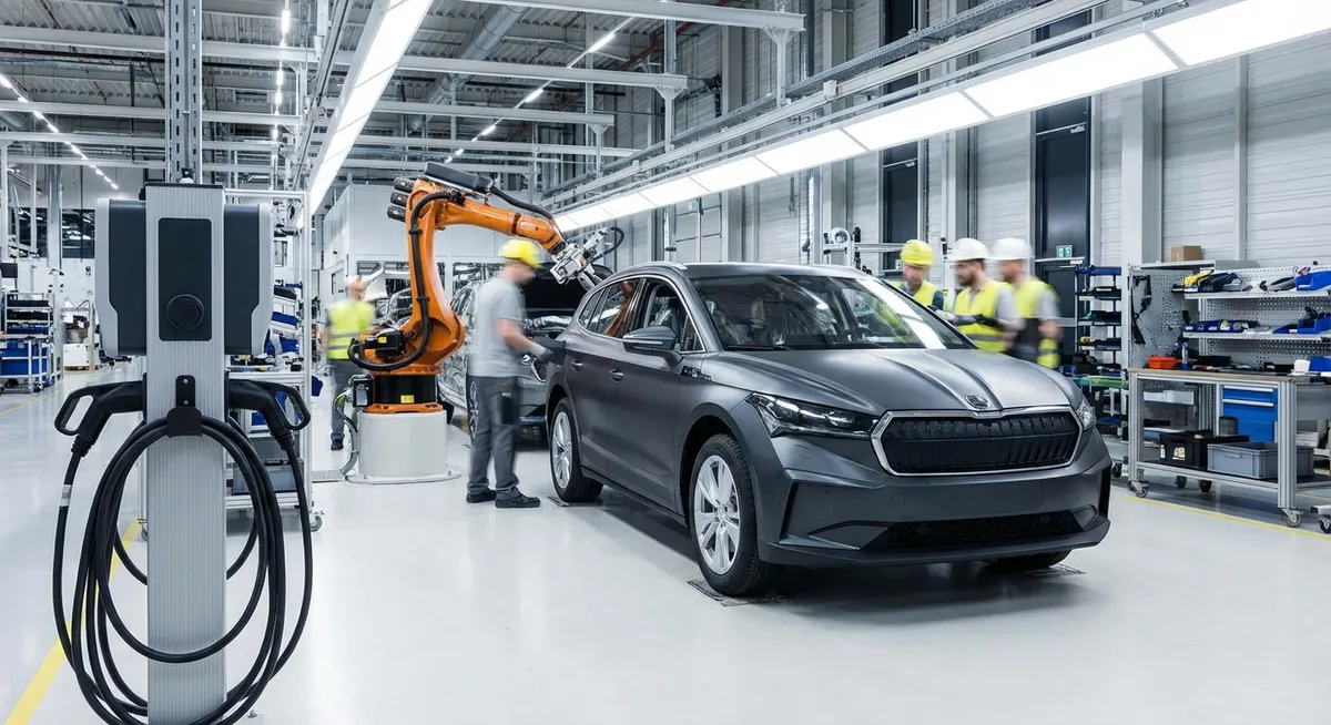 Slika je umetno generirana iz tem: subvencije, mobilnost, električni avtomobili, avtomobilska industrija