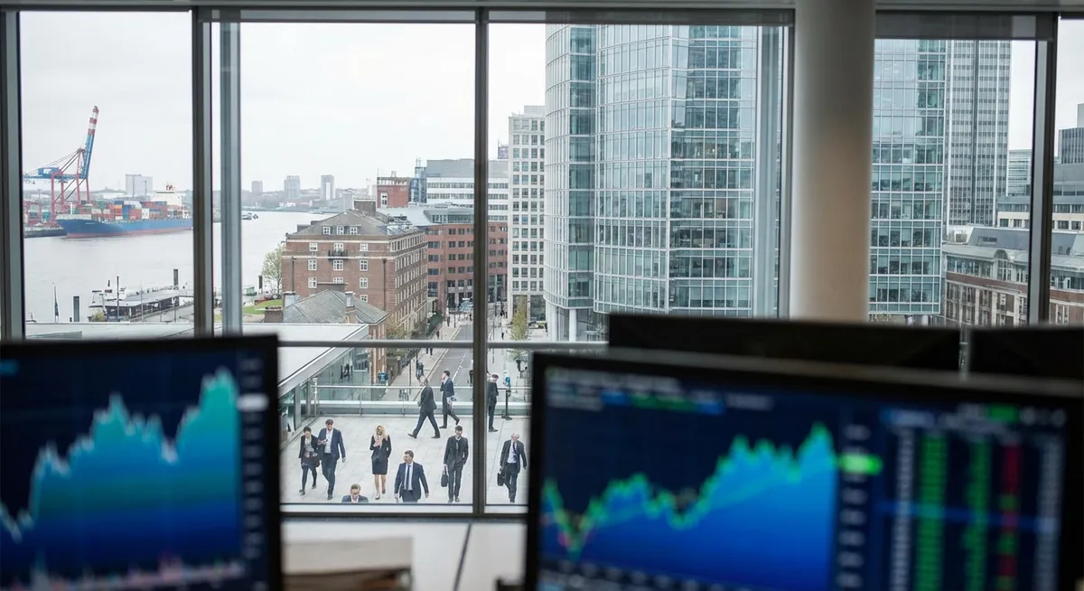 Slika je umetno generirana iz tem: trgovina, plačilni sistemi, gospodarstvo, finance