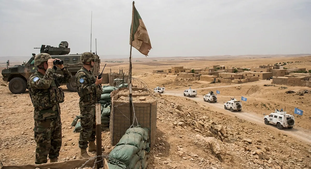 Slika je umetno generirana iz tem: premirje, bližnji vzhod, vojska, mednarodni odnosi