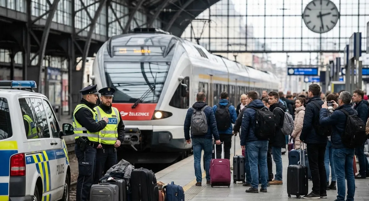 Slika je umetno generirana iz tem: javni prevoz, turizem, preiskave, prometne nesreče