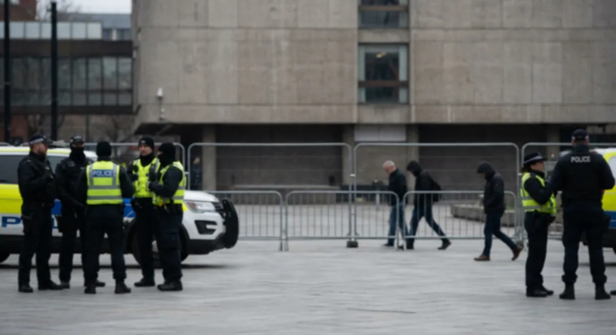 Slika je umetno generirana iz tem: napadi, mednarodna varnost, policija, terorizem, nasilje