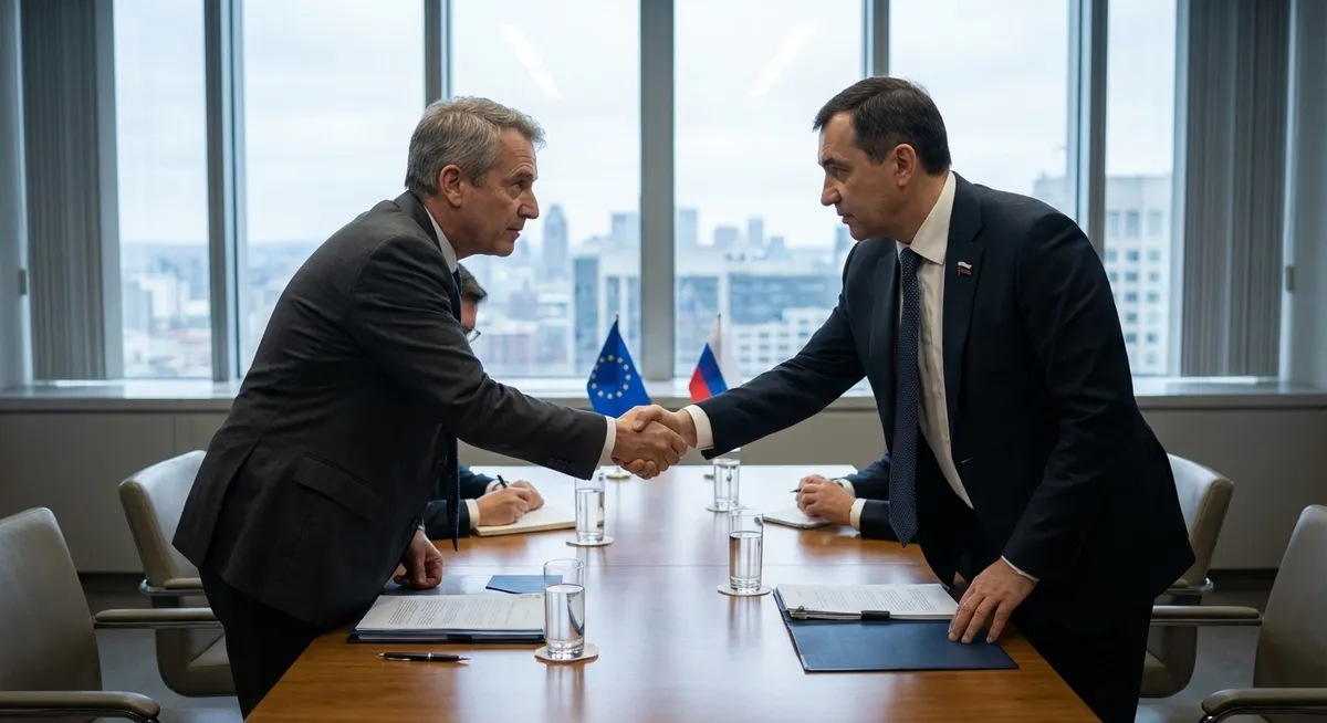 Slika je umetno generirana iz tem: pogajanja, diplomacija, mednarodni odnosi