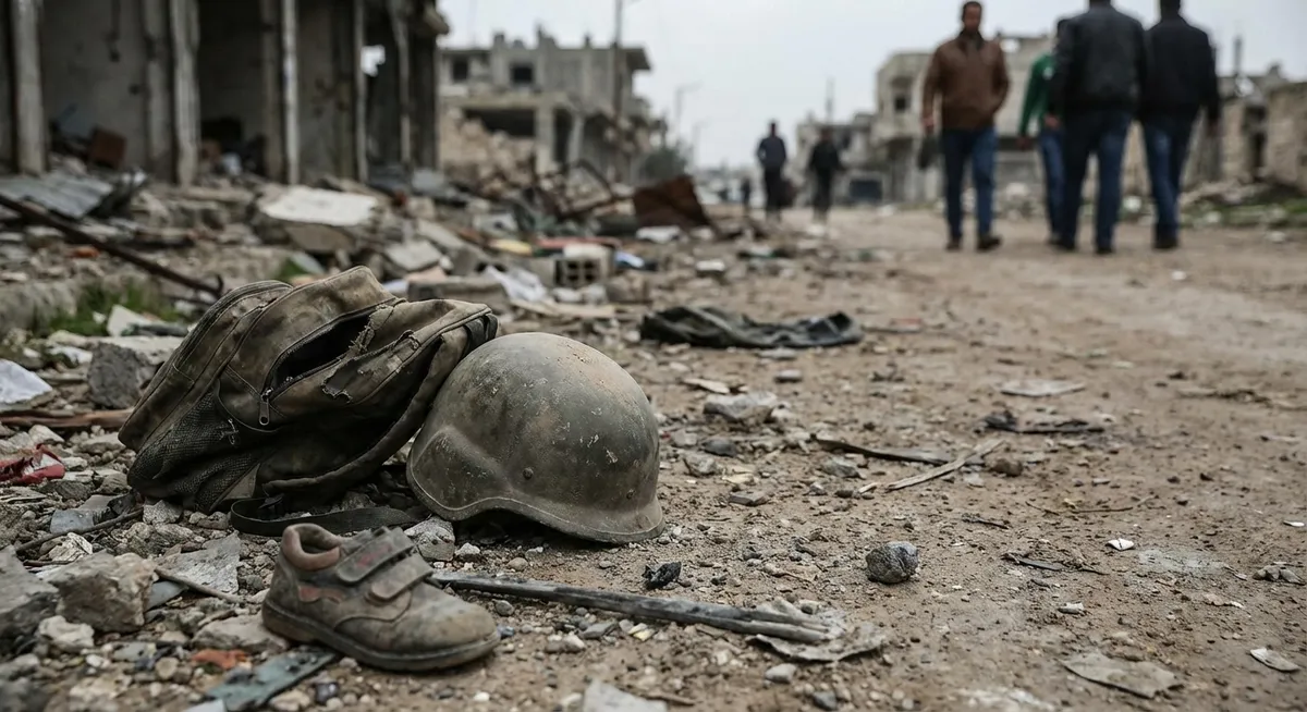 Slika je umetno generirana iz tem: mejni spori, vojska, mednarodni odnosi, premirje, žrtve, konflikti, oboroženi spopadi, humanitarne krize