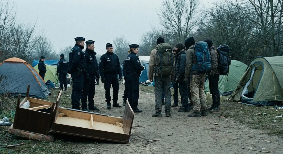 Slika je umetno generirana iz tem: policija, mednarodni odnosi, migracije