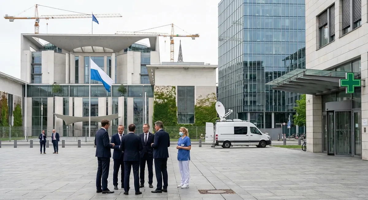 Slika je umetno generirana iz tem: gospodarstvo, trgovina, mediji, politika, zdravje