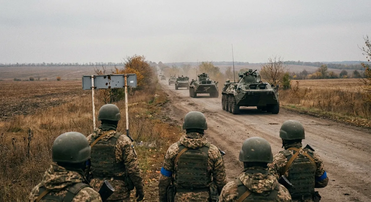 Slika je umetno generirana iz tem: ruska vojska, identifikacija, buča, obtožbe, ukrajina, vojni zločini