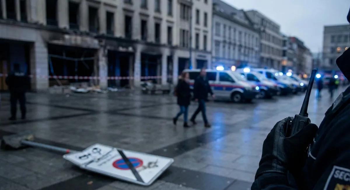 Slika je umetno generirana iz tem: božični sejmi, terorizem, varnost