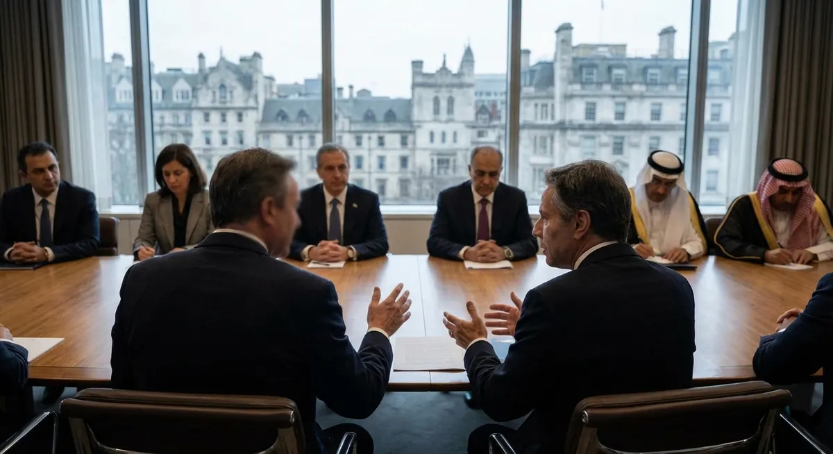 Slika je umetno generirana iz tem: zasedba ozemlja, rezolucije zn, obramba, varnost, okupacija, politika, oboroževanje, mednarodni odnosi, konflikti, rezolúcije združenih narodov, človekove pravice, zasedena ozemlja, združeni narodi, bližnjevzhodna kriza, palestina, mir, palestinsko-izraelski konflikt, izrael, pogajanja