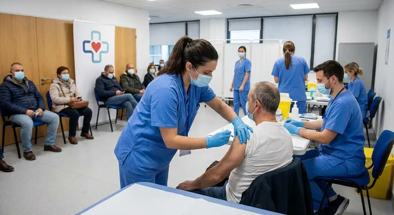 Slika je umetno generirana iz tem: cepiva, nalezljive bolezni, epidemije, zdravje