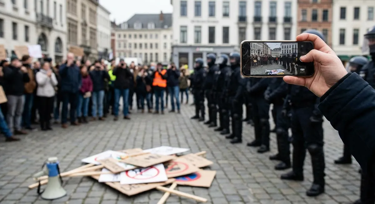 Slika je umetno generirana iz tem: politika, nasilje, socialni mediji