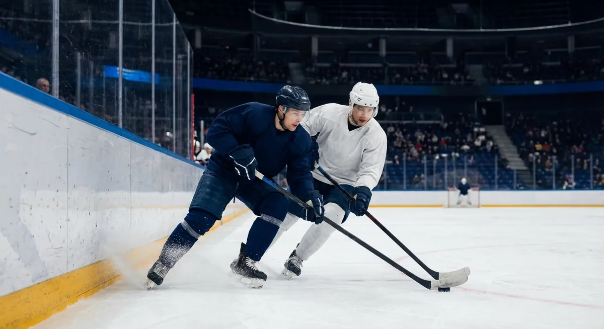 Slika je umetno generirana iz tem: menjave igralcev, nhl, hokej