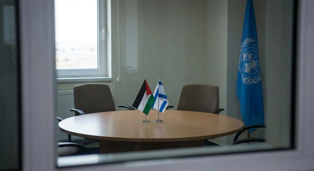 Slika je umetno generirana iz tem: trgovina, mednarodni odnosi, človekove pravice, vojska, mednarodna varnost, mirovni procesi, diplomacija