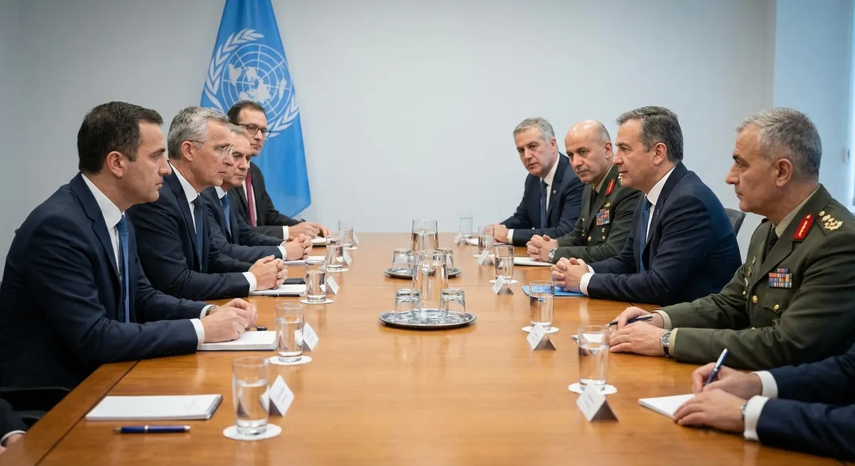 Slika je umetno generirana iz tem: vojne, politika, mednarodni odnosi, pogajanja