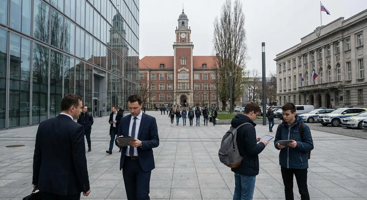 Slika je umetno generirana iz tem: gospodarstvo, trgovina, politika, mednarodni odnosi, izobraževanje