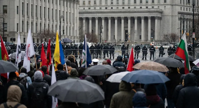 Slika je umetno generirana iz tem: protesti, politika, kurdska vprašanja