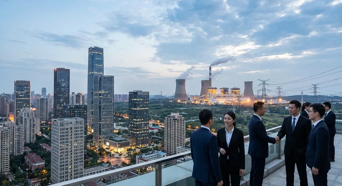 Slika je umetno generirana iz tem: gospodarstvo, železniški promet, politika, energetika, mednarodni odnosi, infrastruktura, diplomacija