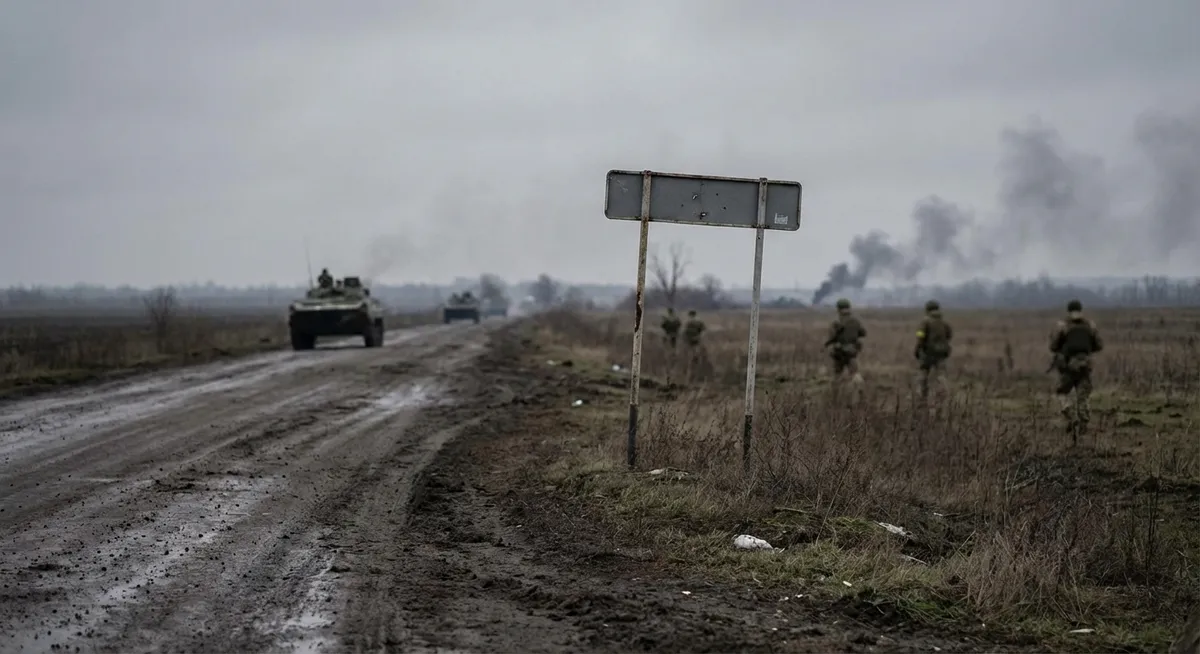 Slika je umetno generirana iz tem: politika, geopolitika, mobilizacija, vojne, kadrovska zasedba, vojaška strategija in taktika, predaja, ukrajina, mednarodni odnosi, vojska, obramba, konflikti, nasilje, rusko-ukrajinski konflikt