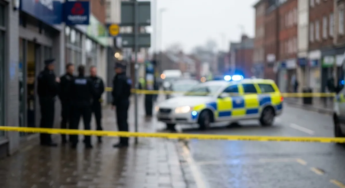 Slika je umetno generirana iz tem: policija, terorizem, boj proti kriminalu