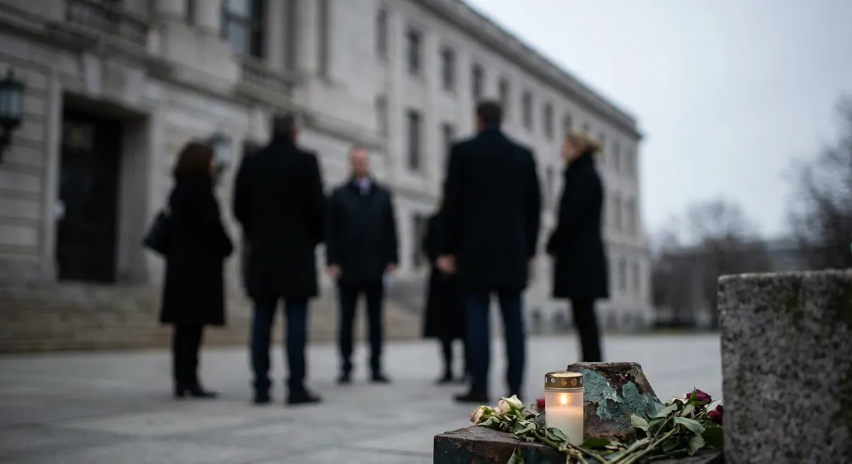 Slika je umetno generirana iz tem: umori, mediji, politika