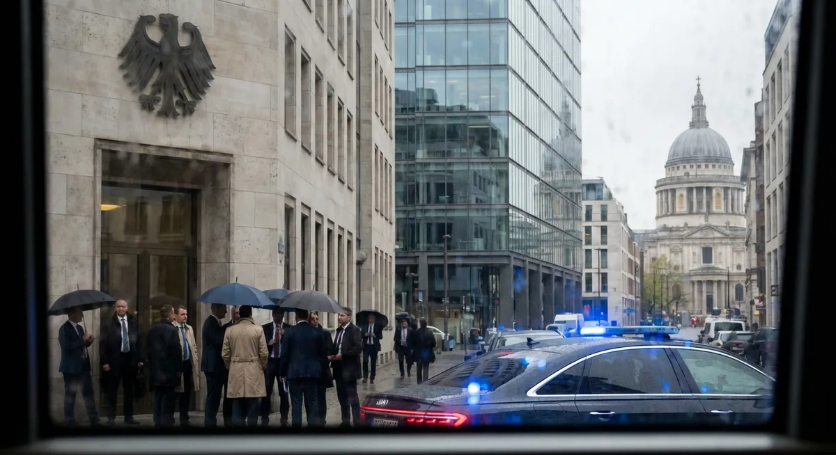 Slika je umetno generirana iz tem: finance, preiskave, politika