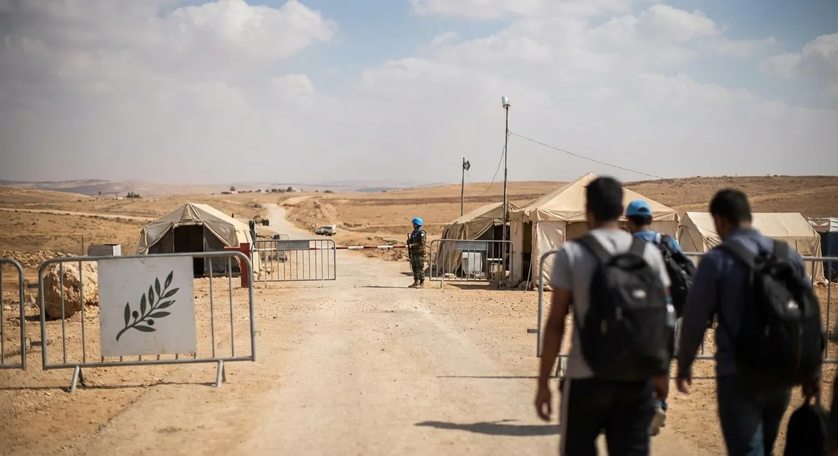 Slika je umetno generirana iz tem: mednarodni odnosi, politika, nasilje, bližnji vzhod, oboroženi spopadi, premirje, palestinsko-izraelski konflikt