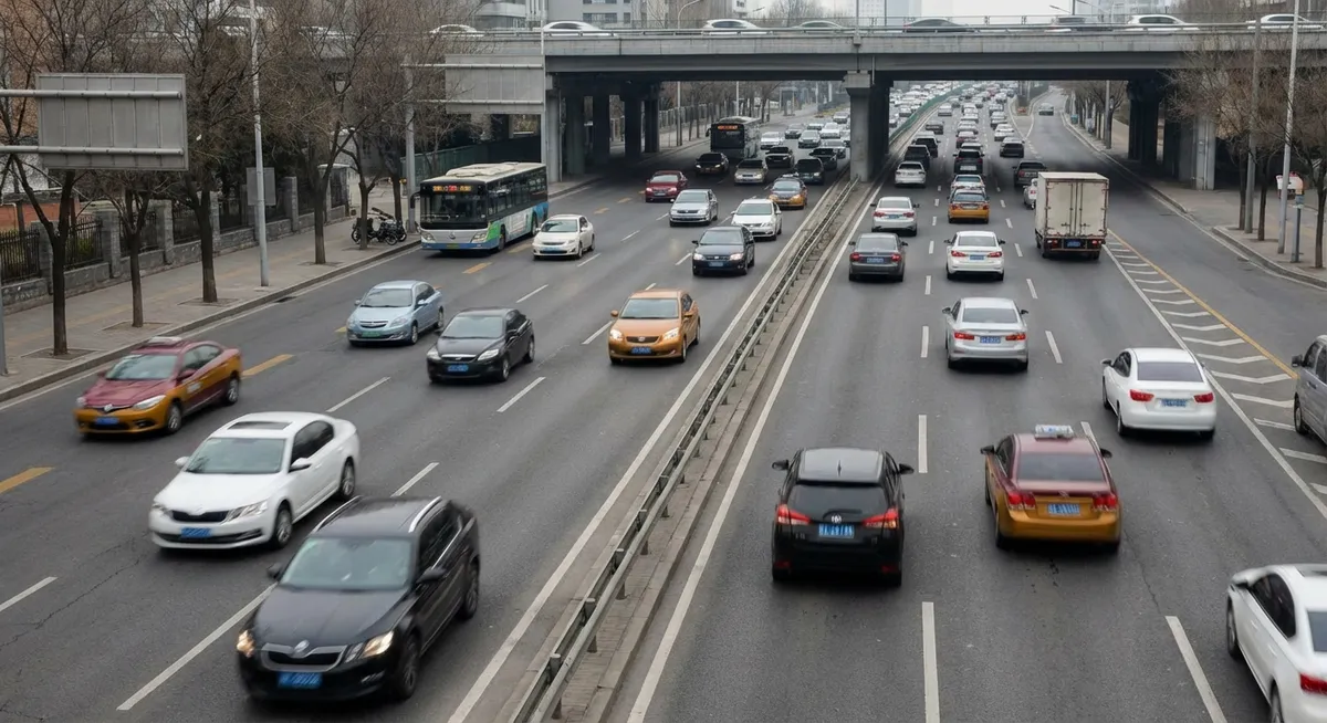 Slika je umetno generirana iz kategorije: okolje, promet