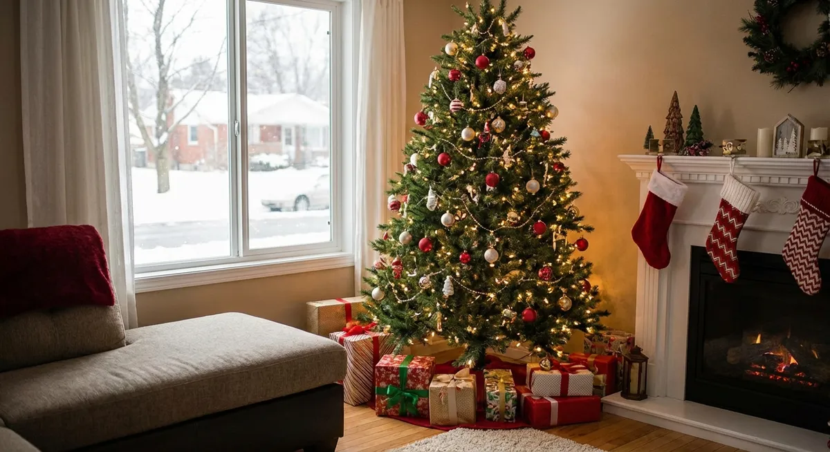 Slika je umetno generirana iz tem: estradne novice, praznovanja božiča, dobrodelne geste